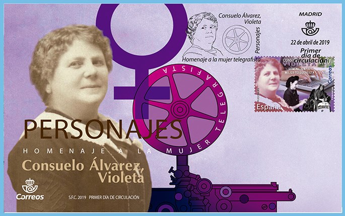 Consuelo alvarez sello mujer telegrafista