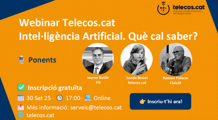 Webinar d’Intel·ligència Artificial. Què cal saber?